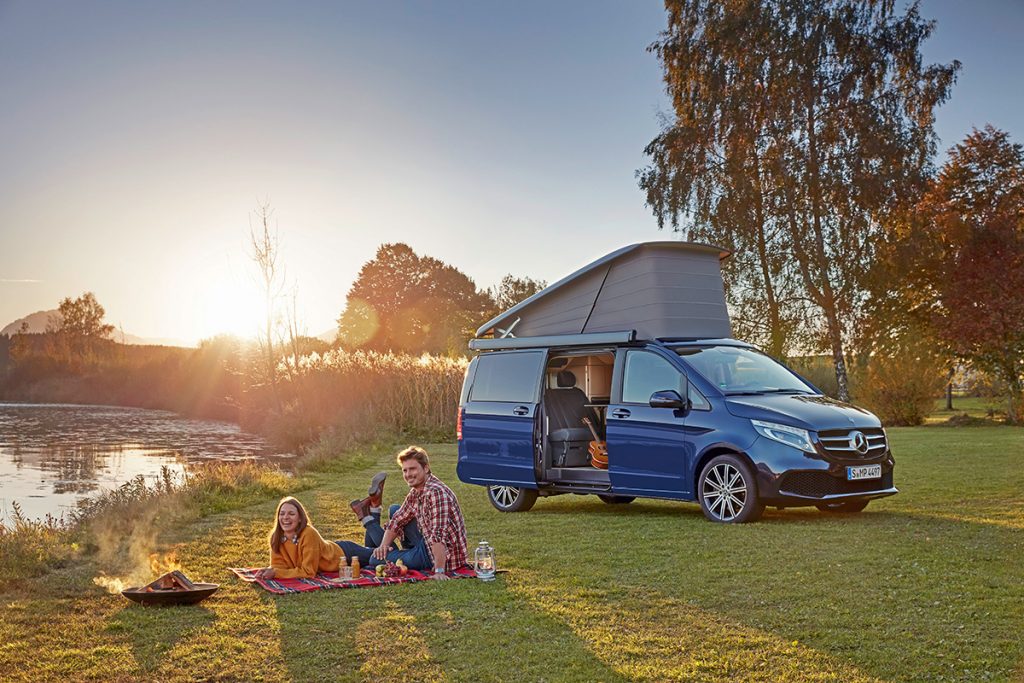 ick18C0904_264 Der neue Mercedes-Benz Marco Polo – Exterieur, Cavansitblau metallic // The new Mercedes-Benz Marco Polo – Exterior, Cavansit blue metallic